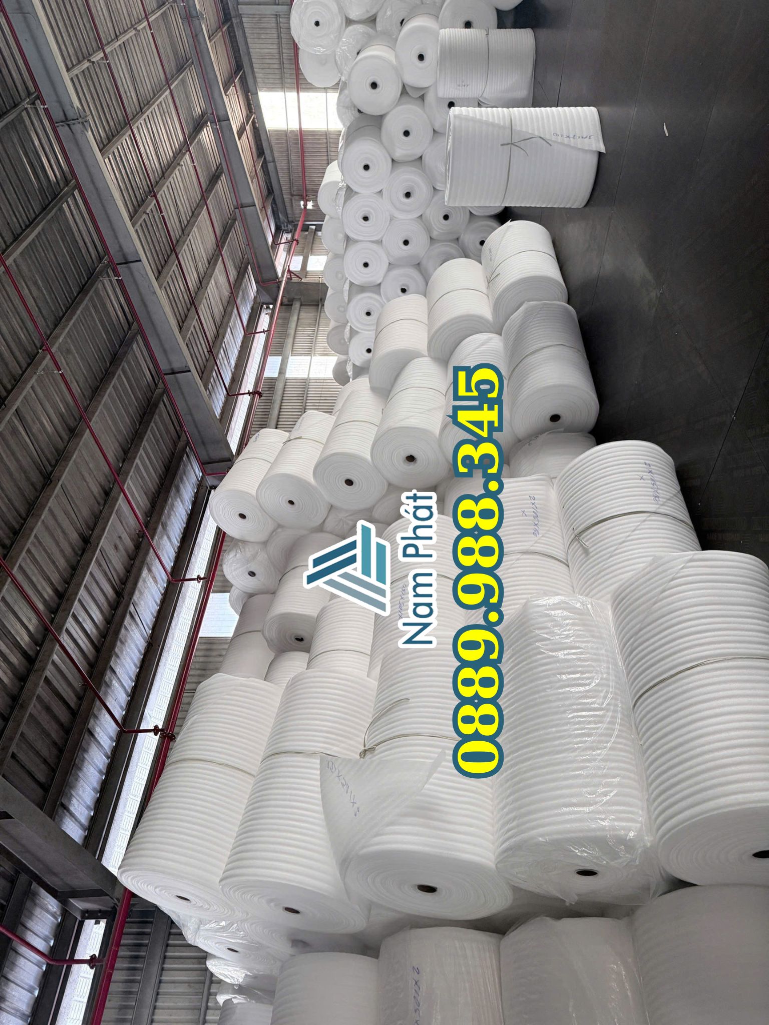 mut pe foam tai xuong 